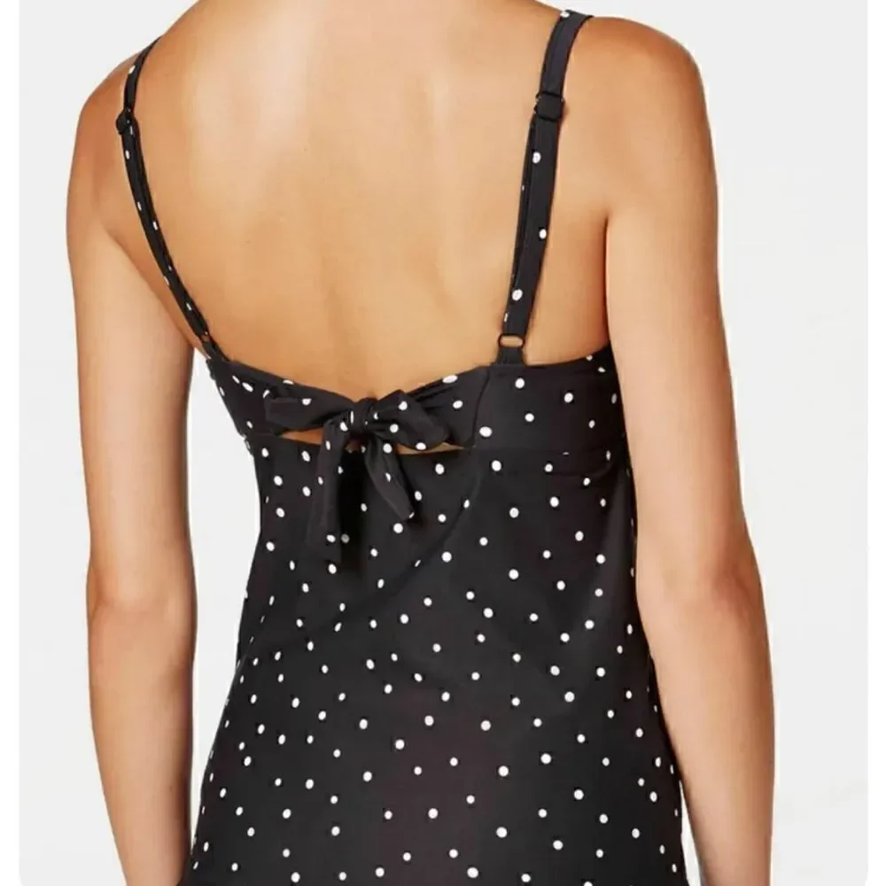 🍃 COCO REEF polkadot tankini top, with underwire and padded bra. 32-34D